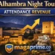 alhambra palace night tour attendance revenue